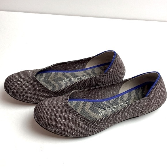 Rothy’s Women’s Round Toe Flats Twilight Metallic Size 8 - Picture 2 of 12